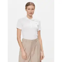 TOMMY HILFIGER - POLO SLIM FIT CON TEJIDO PIQUE BLANCO