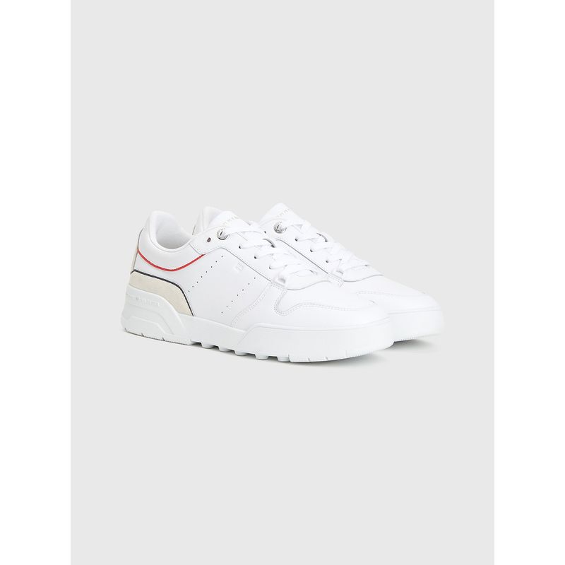 TOMMY HILFIGER - ZAPATILLAS CON RIBETES A CONTRASTE BLANCO TOMMY HILFIGER
