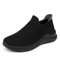 BLWOENS - Zapatillas elasticadas para Mujer-Negro