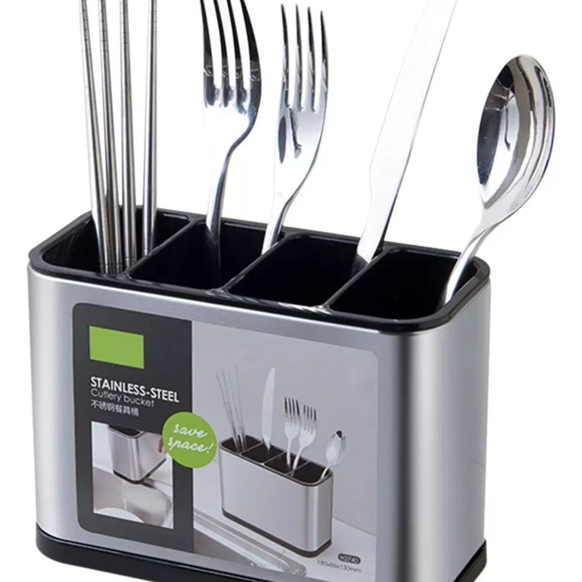 GENERICO - Organizador Escurridor Metalico Para Cubiertos Menaje Cocina.