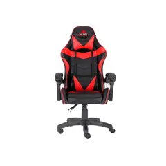 GENERICO - Silla de escritorio Vonchairs Legion gamer ergonómica roja con tapizad