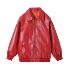 BLWOENS - Chaqueta sin gorro para mujer -Rojo