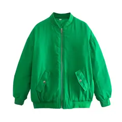 BLWOENS - Chaqueta sin gorro para mujer -Verde