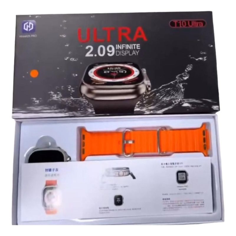 UNIVERSAL - Reloj T10 Smartwatch Naranjo - Recibe Y Realiza Llamadas 2024
