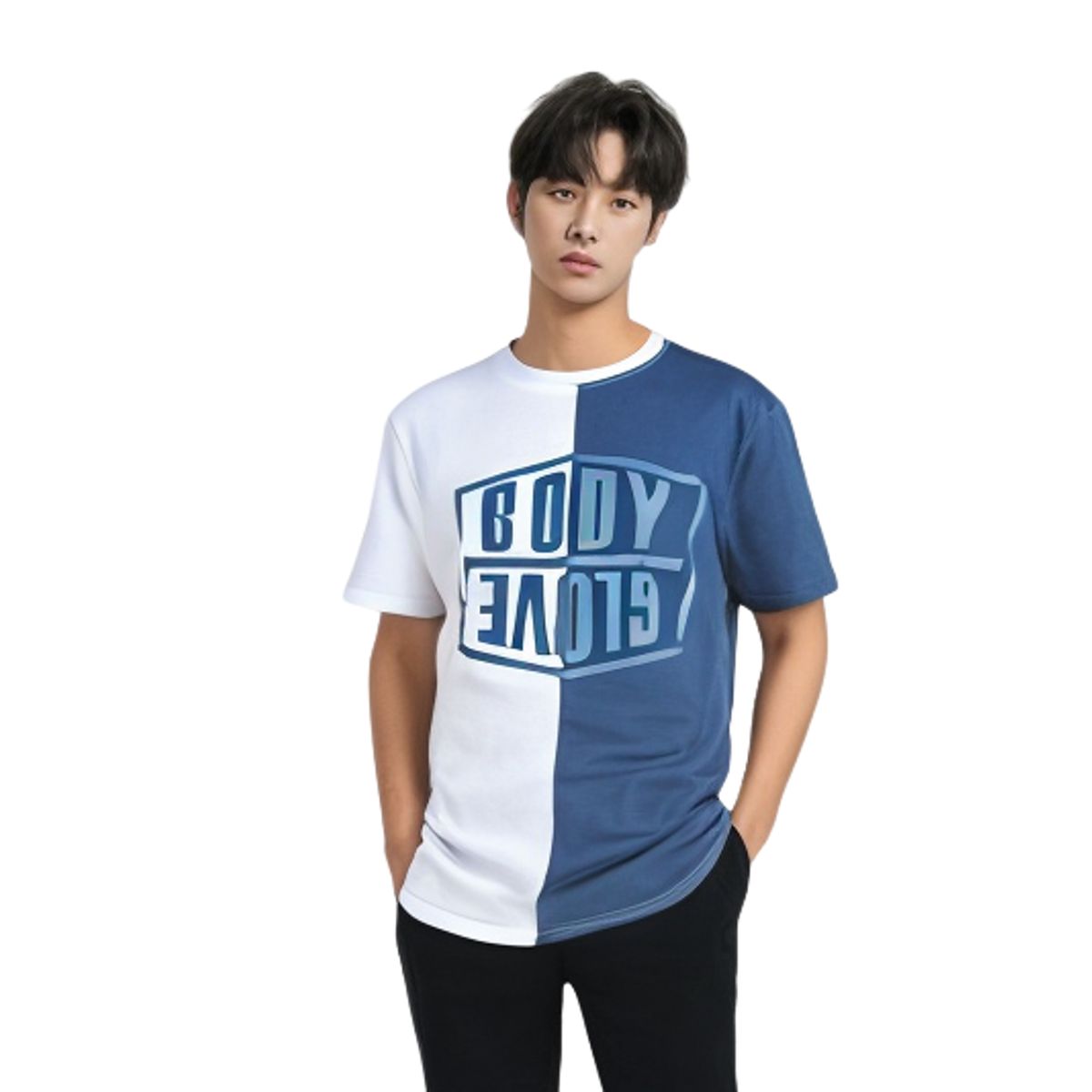 BODY GLOVE - Polera Body Glove Hombre 100% Algodón WhiteBlue