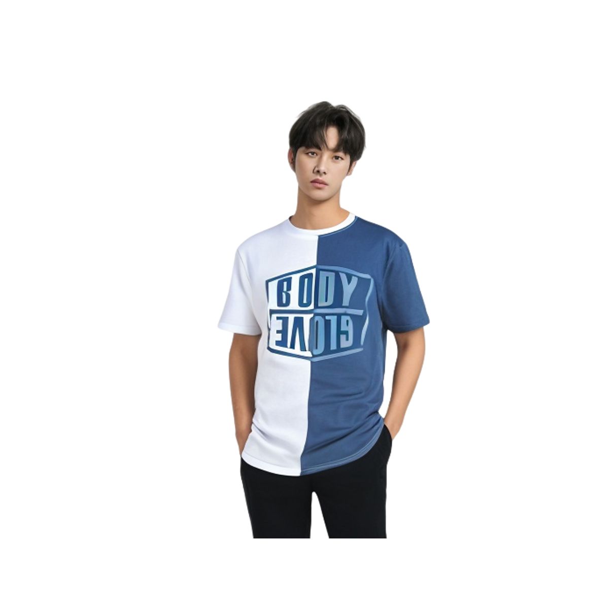 BODY GLOVE - Polera Body Glove Hombre 100% Algodón WhiteBlue