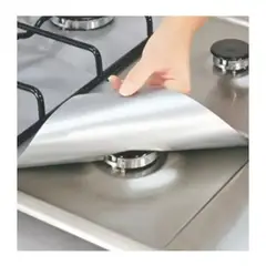 GENERICO - Set 12 Laminas Protectoras 27cm Cocina Aluminio Desechables.