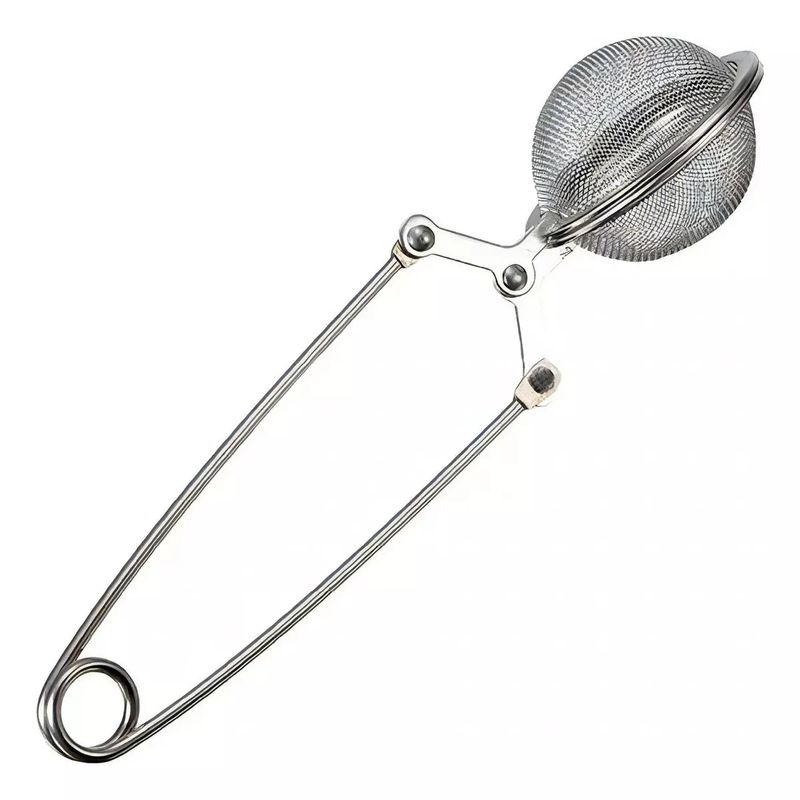 GENERICO - Filtro Colador Para Infusiones Pinza Té Mate Hierbas 16cm