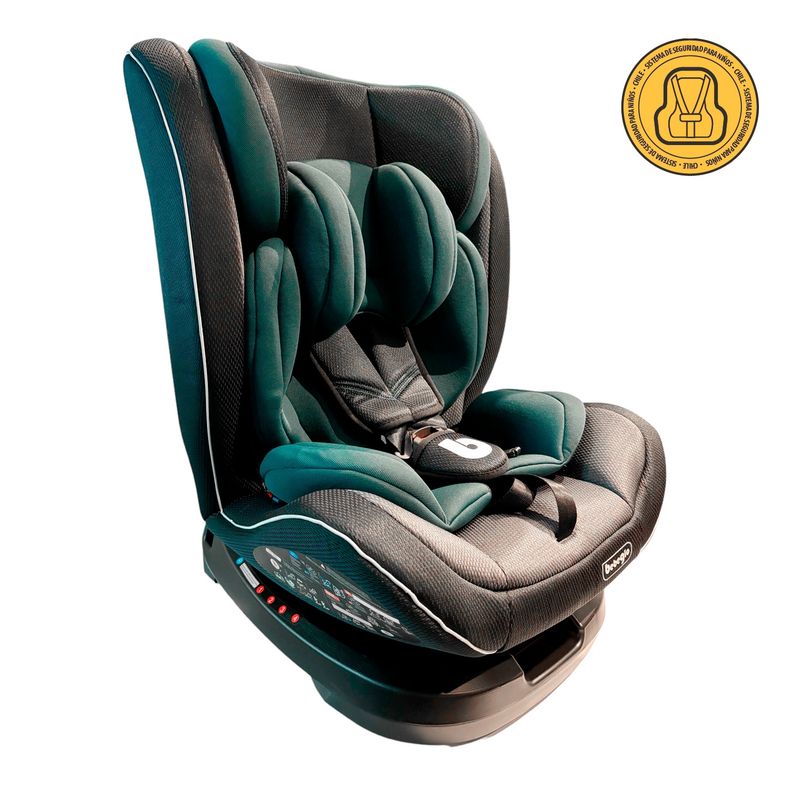 BEBEGLO - Silla Toda Etapa 360 Isofix Bebeglo Verde Gris