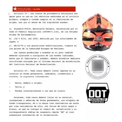 GENERICO - Casco Abatible De Moto Certificado Norma Dot