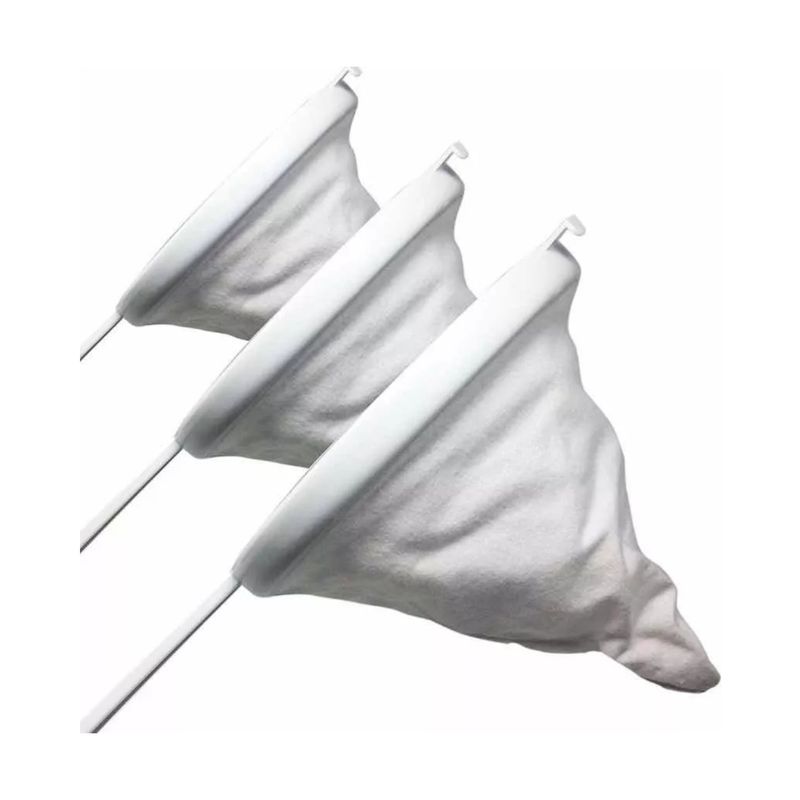 GENERICO - Set 3 Coladores 10 12 14 cm Tela Café Grano Vegetales Yogurt.