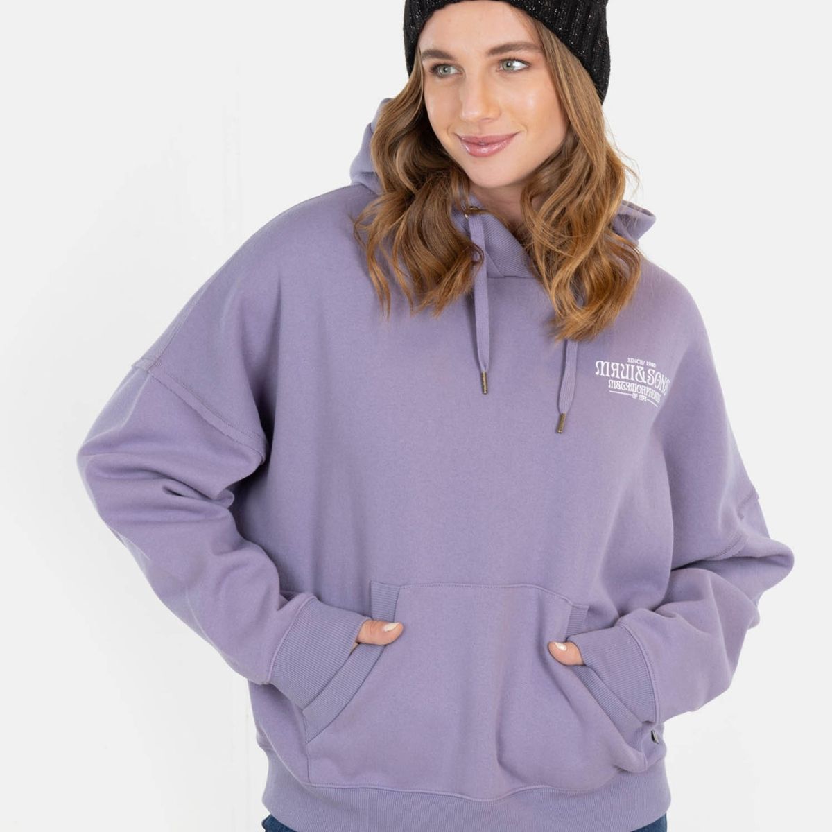 MAUI AND SONS - Poleron Metamorphosis Morado Mujer Maui And Sons