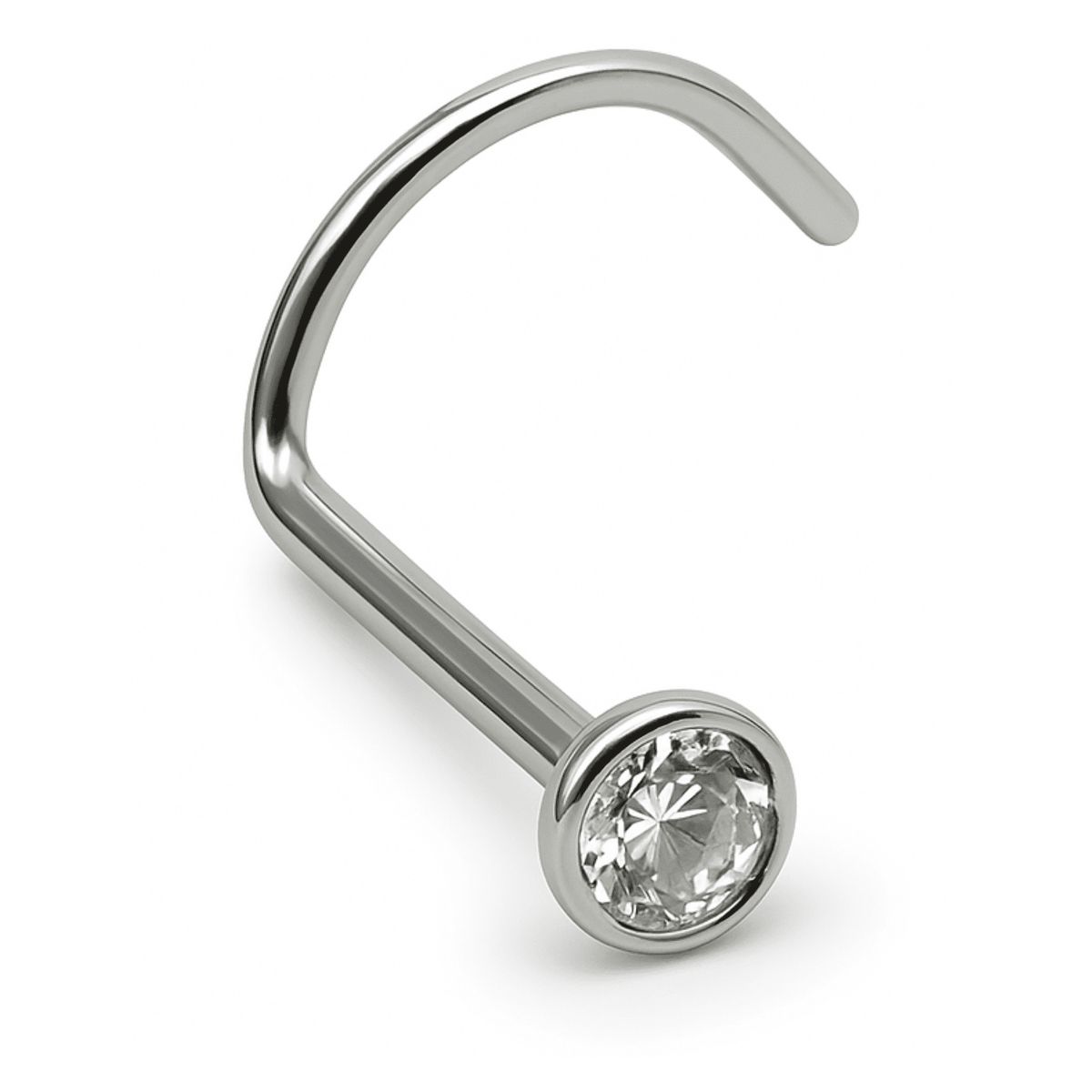 ELBAULDEJUMA - Piercing Nostril Tipo S Titanio Astm F136 20g Nariz 2mm