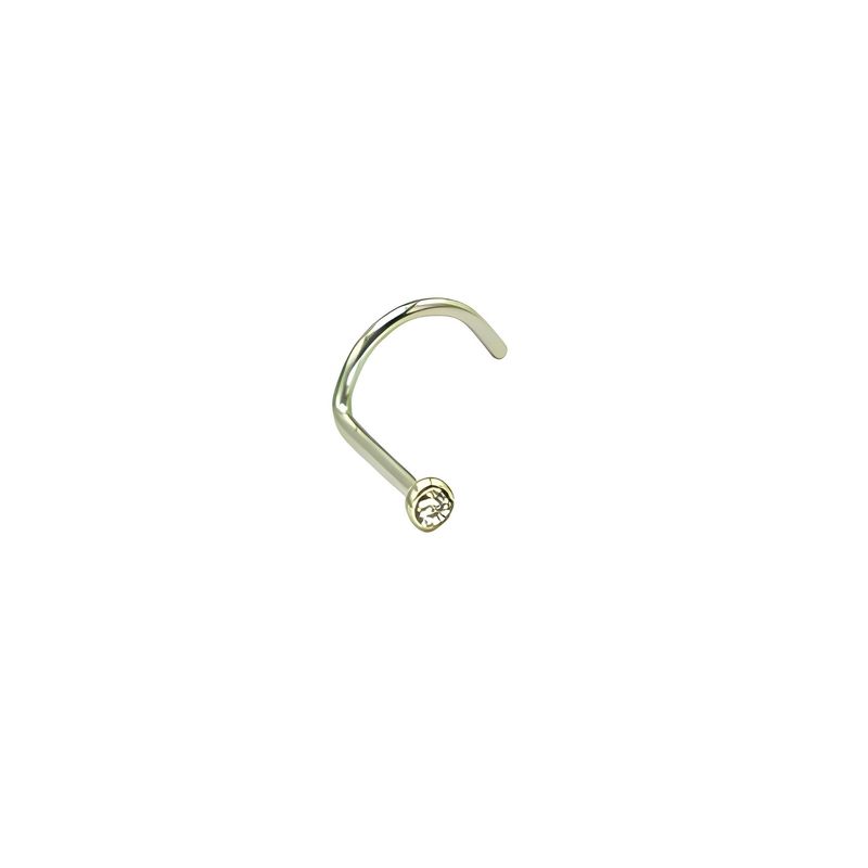 ELBAULDEJUMA - Piercing Nostril Tipo S Titanio Astm F136 20g Nariz 2mm