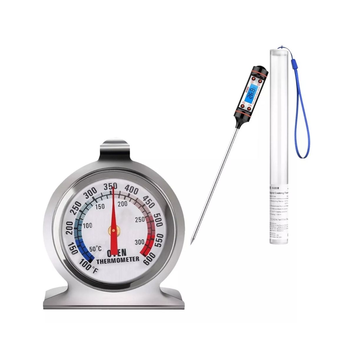 GENERICO - Pack Termometro De Puccion Con Termometro De Horno Cocina