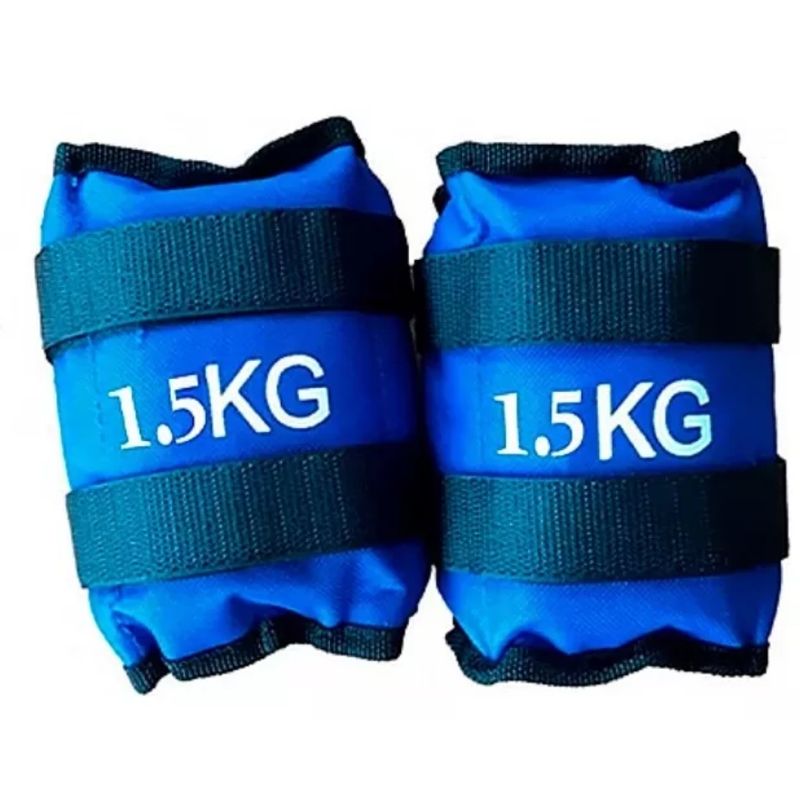 GENERICO - Pesas De Tobillo O Muñeca 1,5kg  c/u (total 3kg el par)