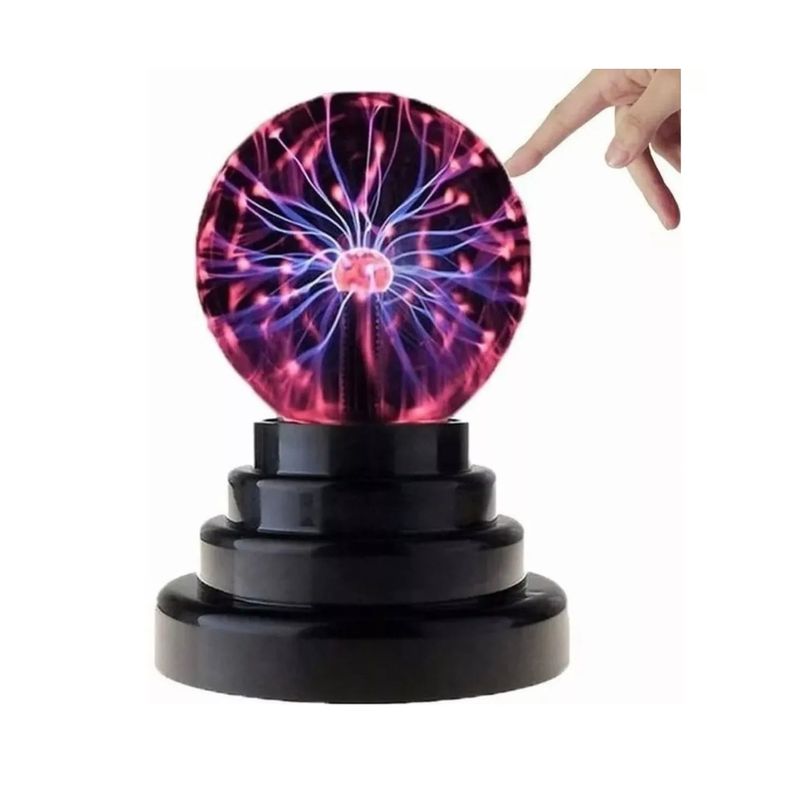 GENERICO - Lampara De Plasma Tesla Para Velador Escritorio Decorativa