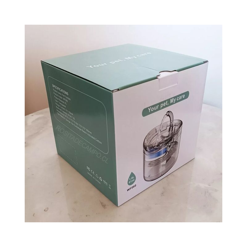 GENERICO - Bebedero Fuente De Agua Filtro Dispensado Gato Mascotas 18l