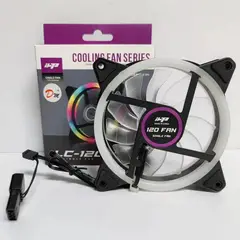 DM - VENTILADOR DE GABINETE 12CM 12V 02A CON LUZ CAMBIO COLOR