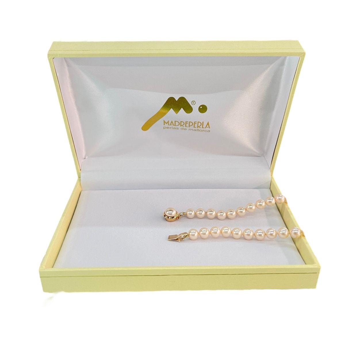 MALLORCA - Collar de Perlas (6mm) de Mallorca Enchapado en Oro 45 cm