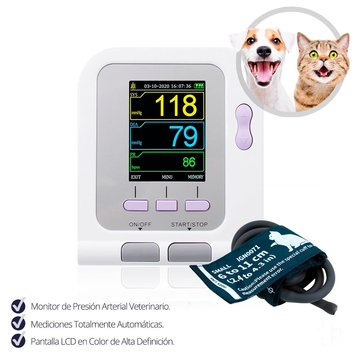 CONTEC - Monitor Signos Vitales Contec 08a Veterinario
