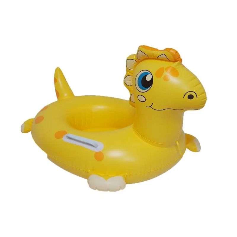 DEFENSOR FOREVER - Flotador Inflable Piscina Diseño Dinosaurio Amarillo