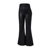 Pantalon Mujer Ecocuero Polar Pata Elefante