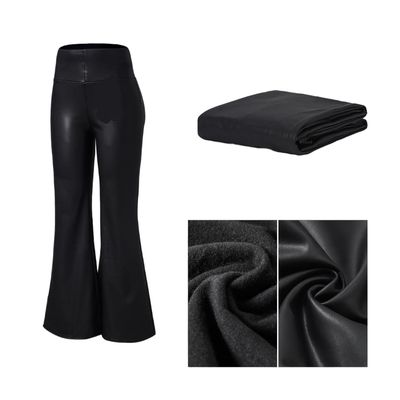 Imagen 2 del producto Pantalon Mujer Ecocuero Polar Pata Elefante