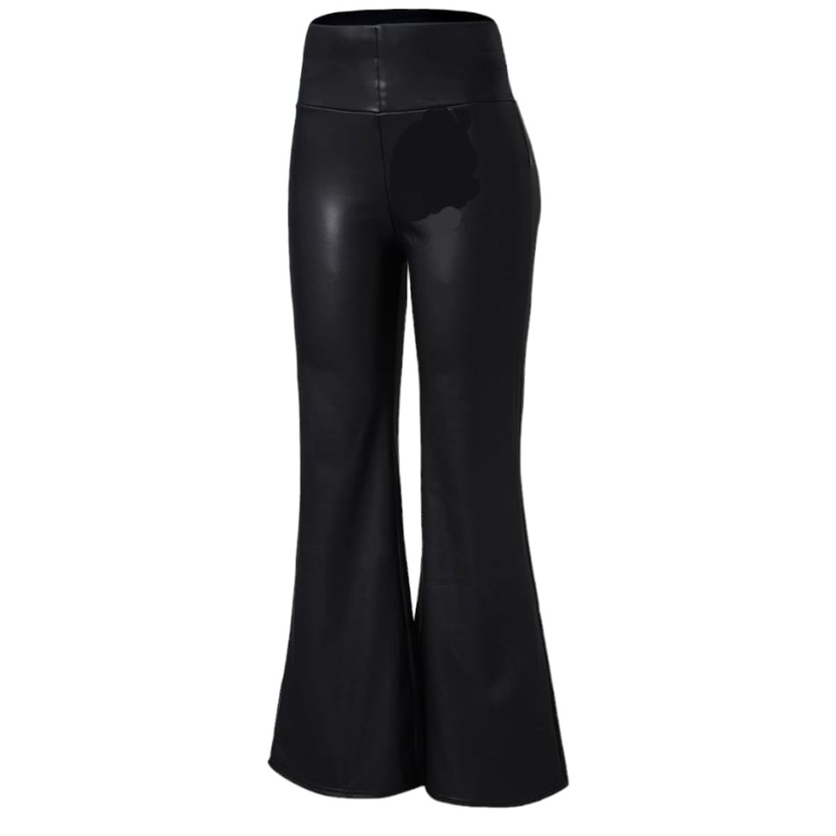 AGW - Pantalon Mujer Ecocuero Polar Pata Elefante