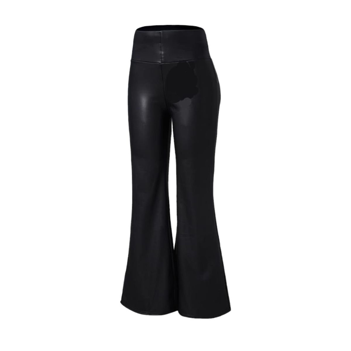 AGW - Pantalon Mujer Ecocuero Polar Pata Elefante