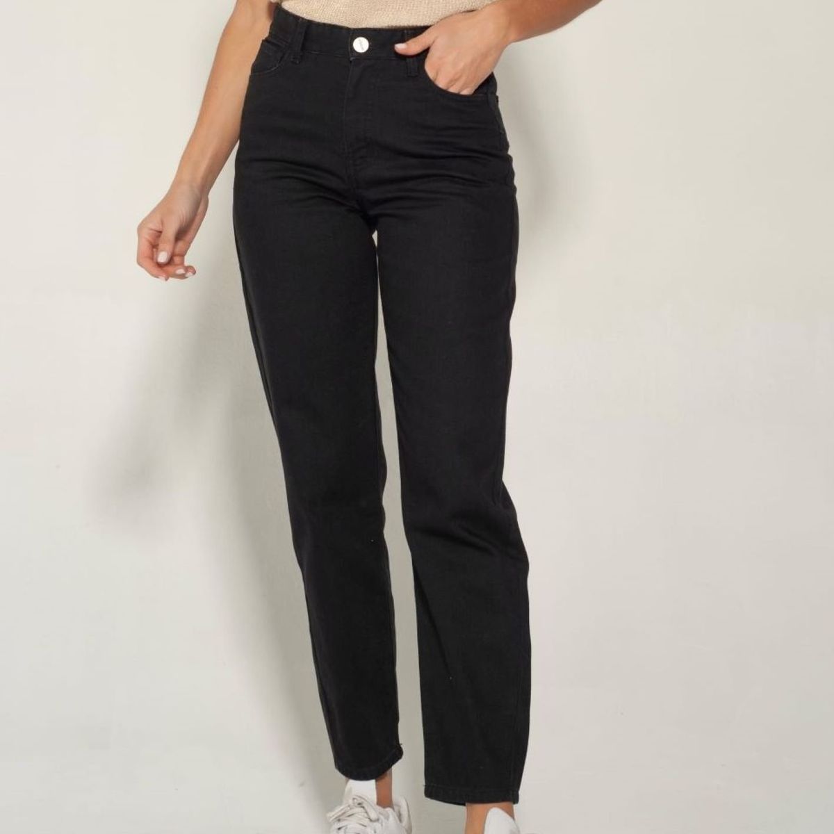 MOMCHIC - Jeans Mom Olivia Negro