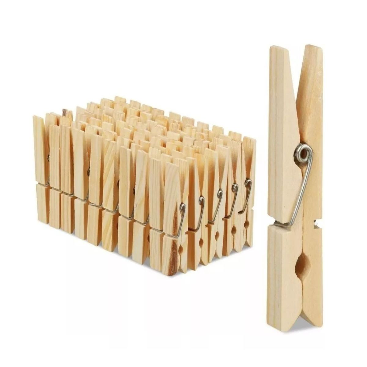 GENERICO - Perros Ropa Pinzas 7cm Tenazas Colgadores Lavandería Bambú