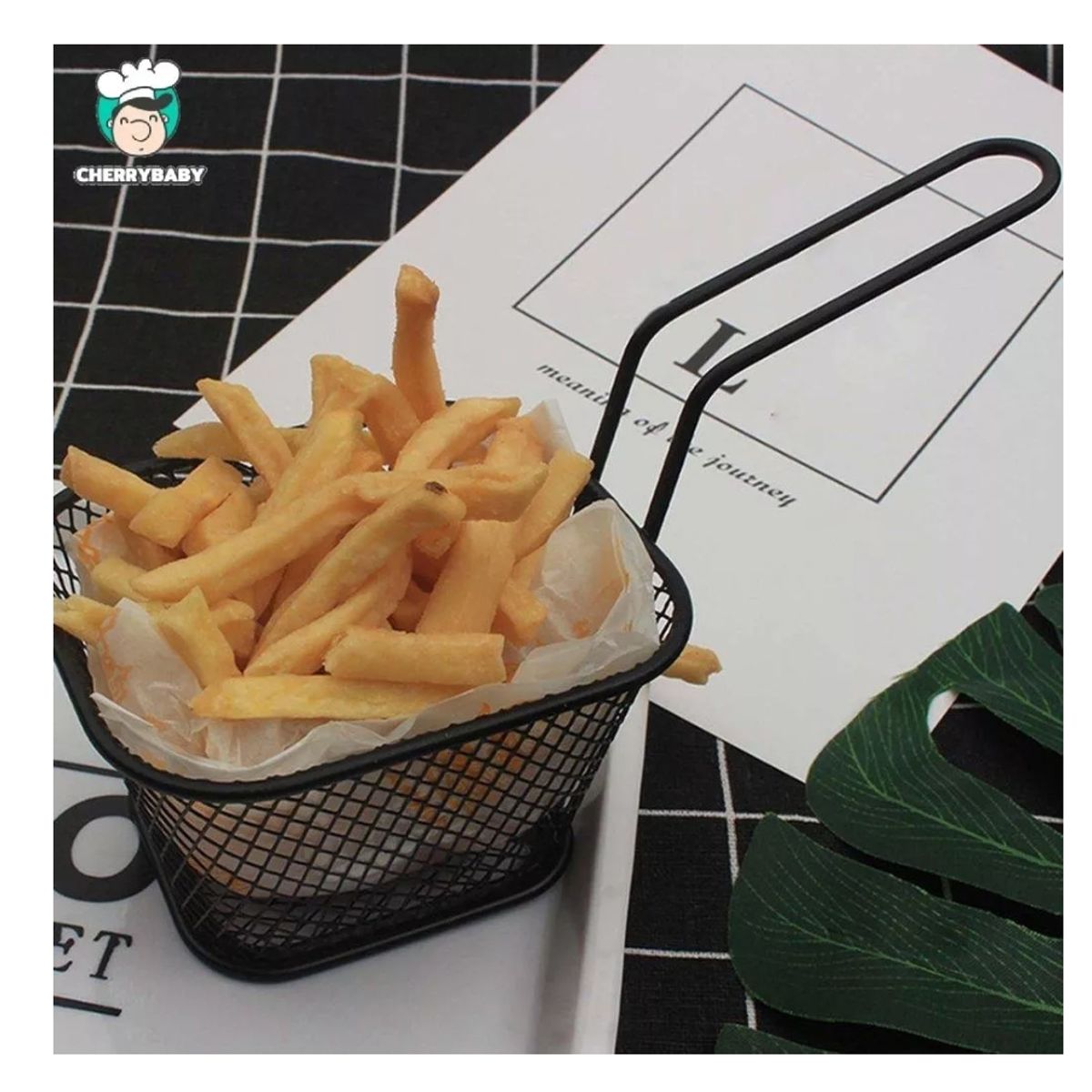 GENERICO - 10 Mini cestas Para Servir Porciones De Pollo Y Patata Fritas