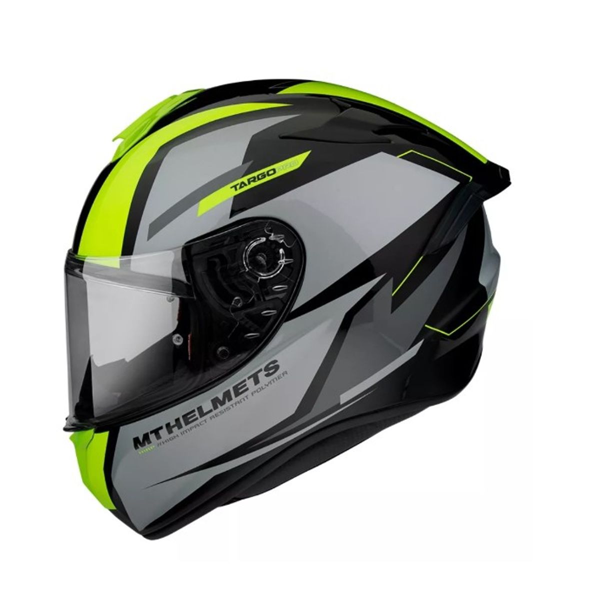 GENERICO - Casco De Moto  Targo Pro Sound A3 Amarillo Fluor Talla L