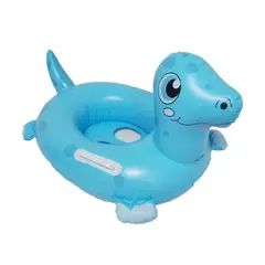 DEFENSOR FOREVER - Flotador Inflable Piscina Diseño Dinosaurio Celeste