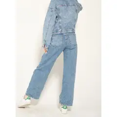 MOMCHIC - Jeans Parachoque Azul