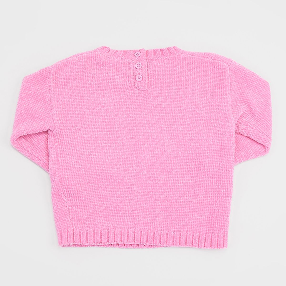 CORONA - Tejido Bebe Niña Focal Chenille Rosado Corona