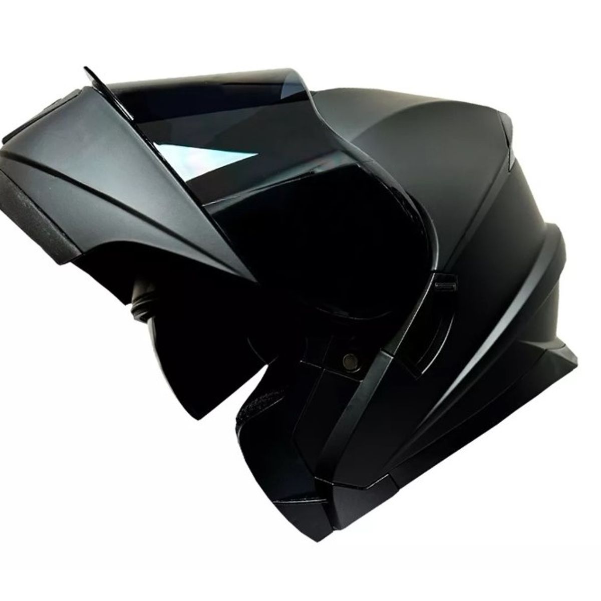 GENERICO - Casco Abatible Fhorse Negro Matte Mica Tinteada Certificado