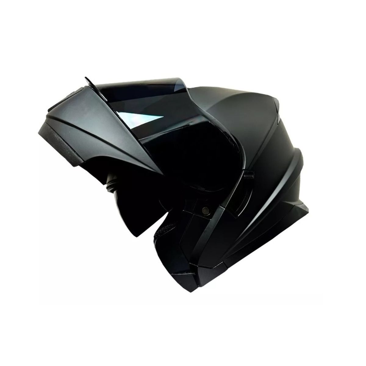 GENERICO - Casco Abatible Fhorse Negro Matte Mica Tinteada Certificado