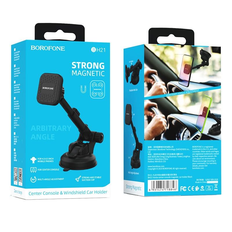 GENERICO - SOPORTE PARA AUTO UNIVERSAL MAGNETICO BOROFONE