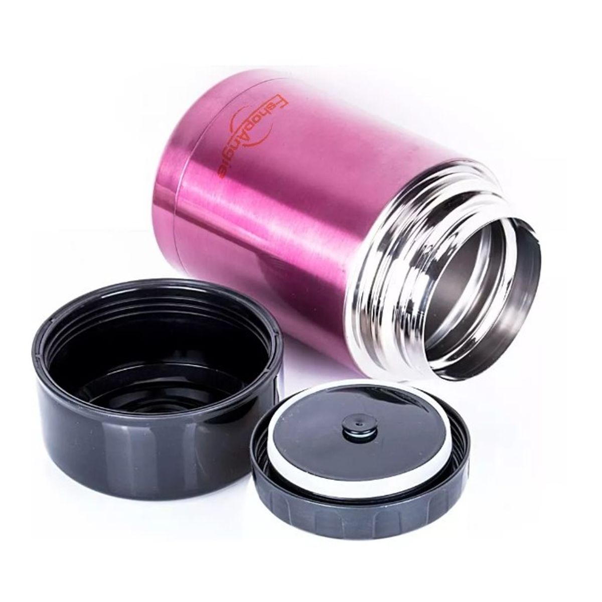 GENERICO - Termo De Comida Acero Inoxidable De 800 Ml + Cuchara Rosa