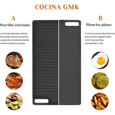 Imagen 2 del producto Sarten sartenes plancha hierro fundido grill sarten hierro
