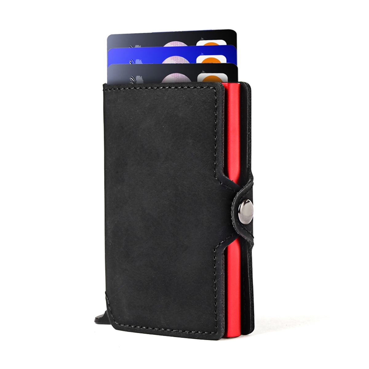 LUKOVEE - Billetera Tarjetero Cuero Hombre Minimalista Con Rfid