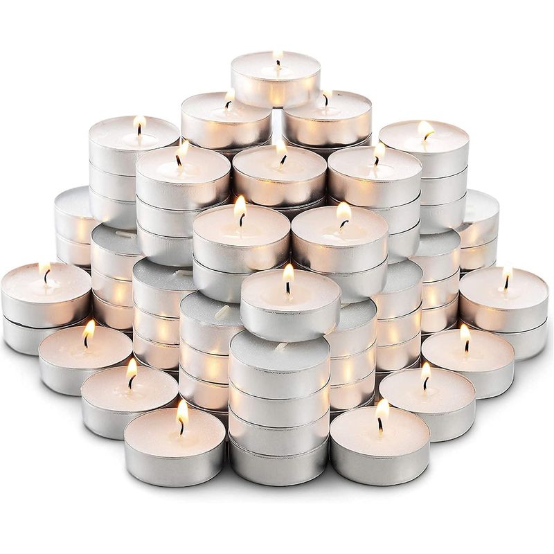 GENERICO - Velas Flotantes Tealight Blancas - 200 uds