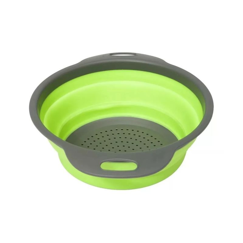 GENERICO - Colador Plegable Silicona 24 cm Frutas Verduras Escurridor Cocina