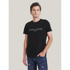 TOMMY HILFIGER - Polera Im Core Logo Slim Fit