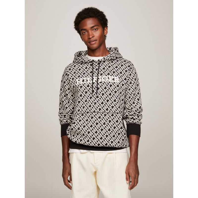TOMMY HILFIGER - POLERÓN HOODIE MONOGRAM ROYAL MULTICOLOR TOMMY HILFIGER