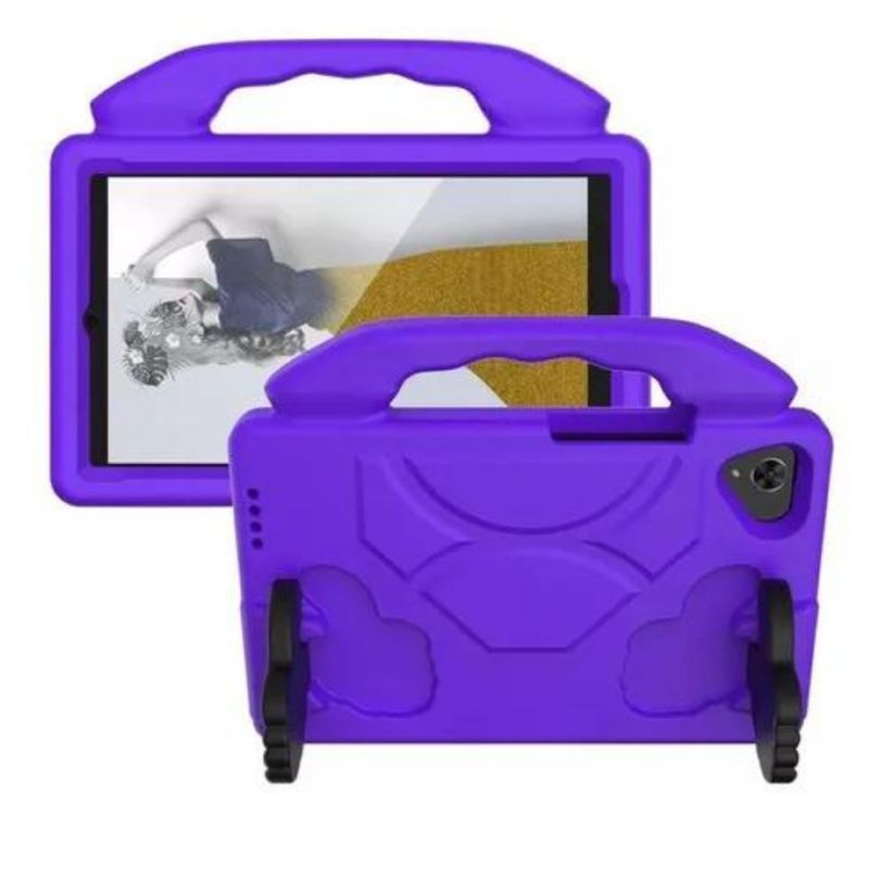 GENERICO - Carcasa Niños Anti-golpes Para Tablet Samsung A9 8.7 X110 Morado