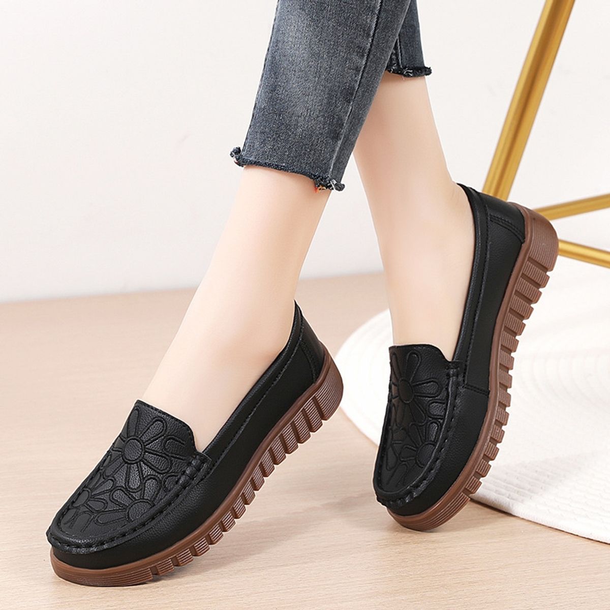 BLWOENS - zapatillas con plataforma y diseño para Mujer - Negro