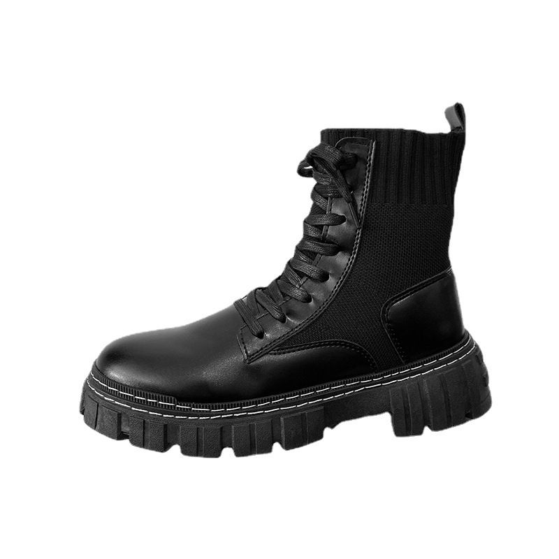 BLWOENS - Botas con plataforma para Hombre-Negro